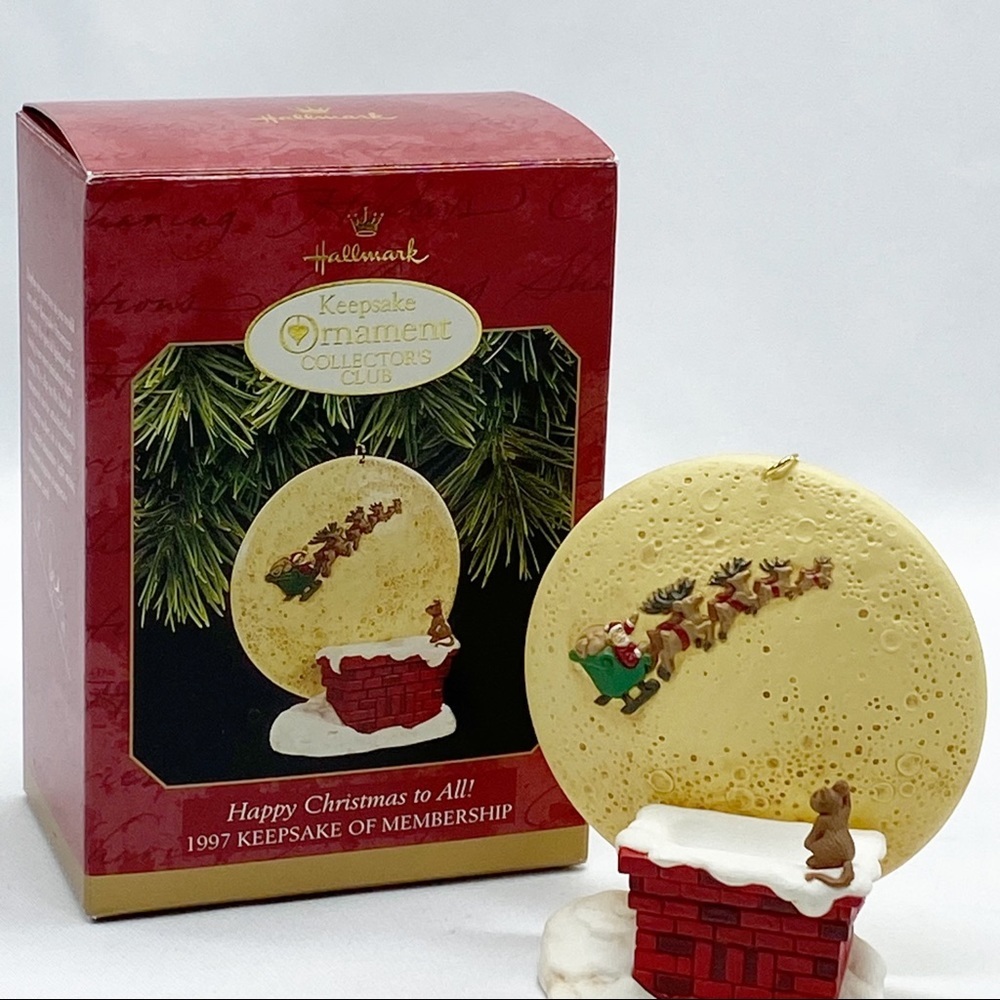 Vintage Keepsake Hallmark Happy Christmas To All